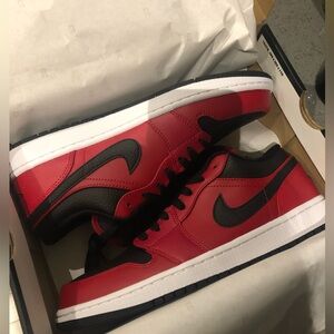 Red and Black Jordan Lows